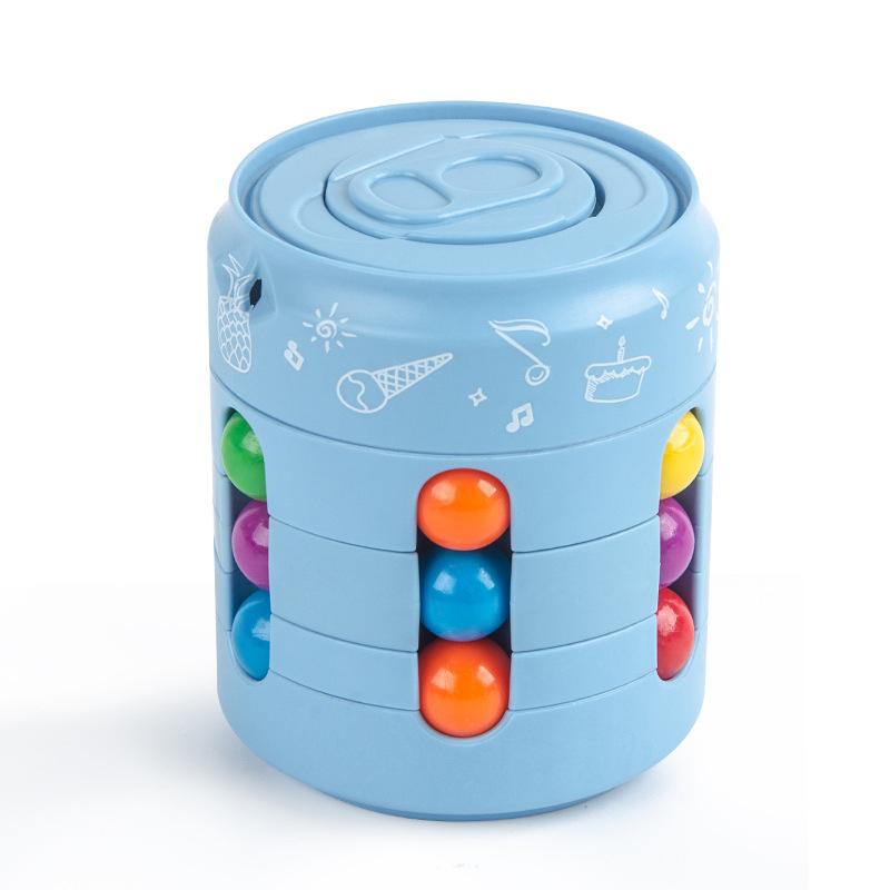 Detailed view of a durable plastic fidget spinner magic cube, highlighting its creative design