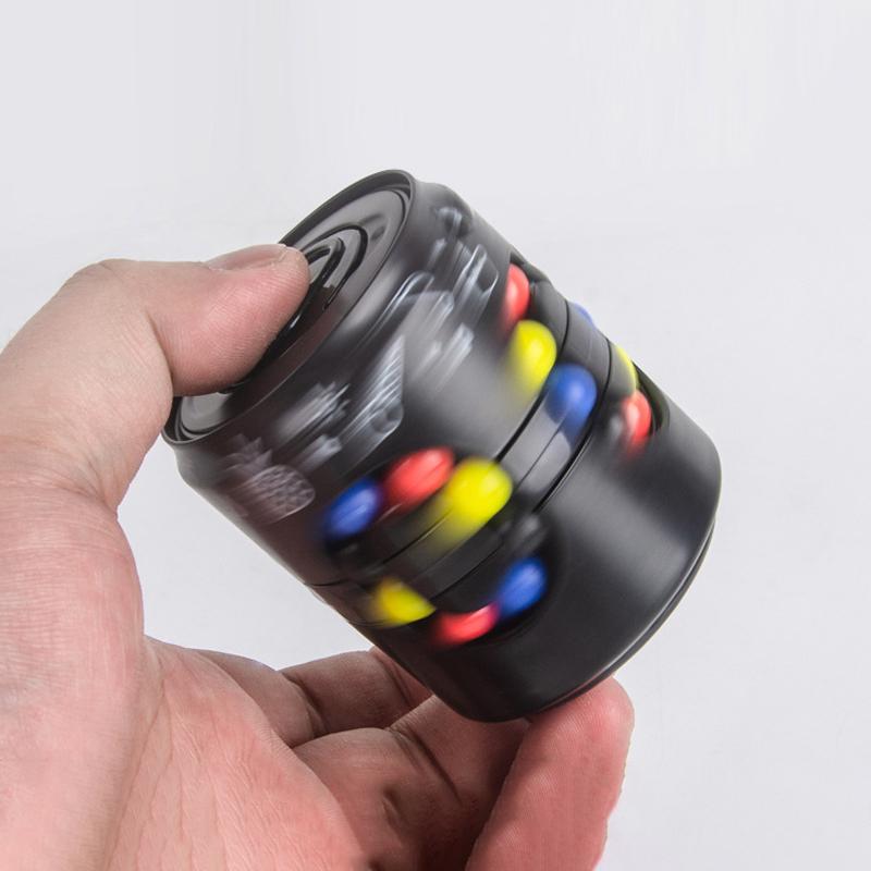 Portable magic cube fidget spinner, shown on a table, ready for stress relief and engaging play