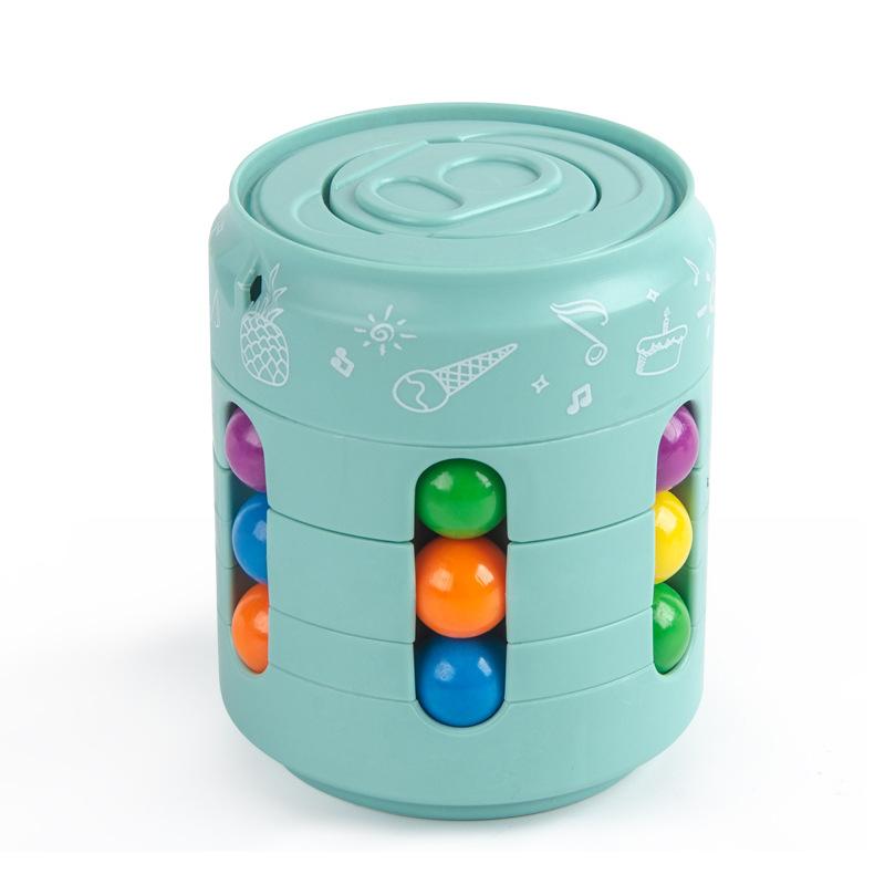Educational fidget toy, a multi-colored magic cube promoting hand-eye coordination for kids