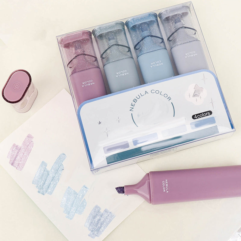 Art markers with shimmering effect, adds sparkle to illustrations & designs, creative gifts