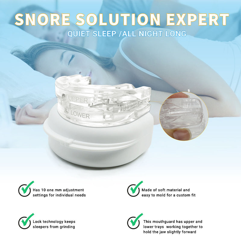 Unisex Custom Fit Anti-Snoring Mouth Guard for Peaceful Sleep