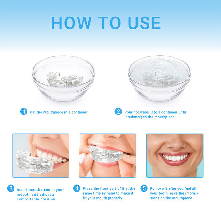 Unisex Custom Fit Anti-Snoring Mouth Guard for Peaceful Sleep