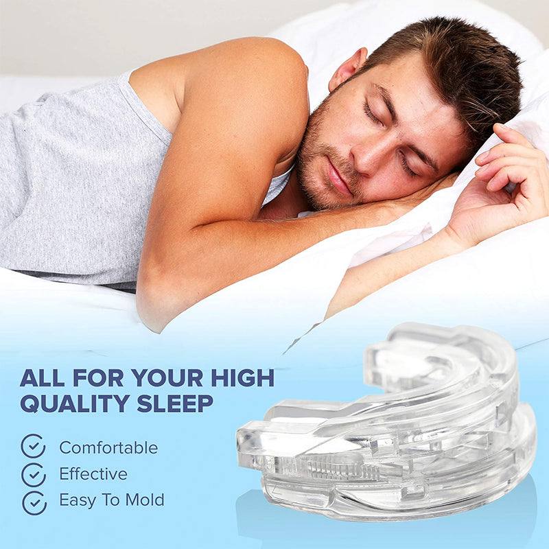 Unisex Custom Fit Anti-Snoring Mouth Guard for Peaceful Sleep
