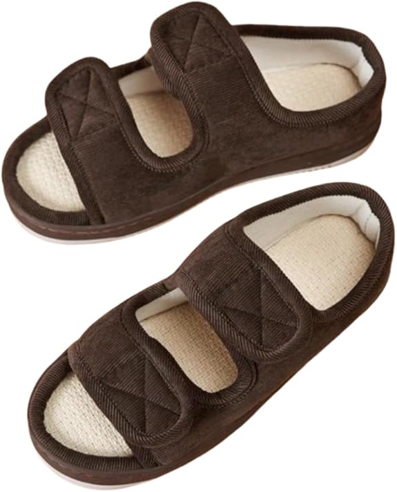 Diabetic comfort sandals for men & women, therapeutic design aids circulation & reduces foot pain.