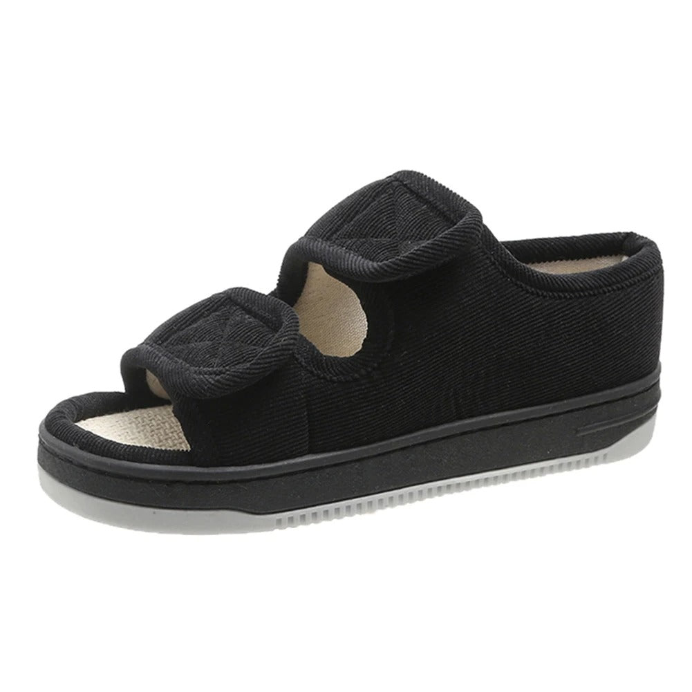 Slip-resistant unisex diabetic sandals, offering circulation support & comfort for swollen feet & diabetics.