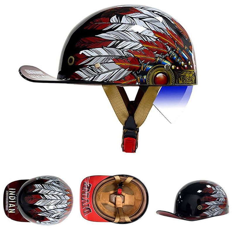 Get superior riding protection with this unisex DOT approved baseball helmet.