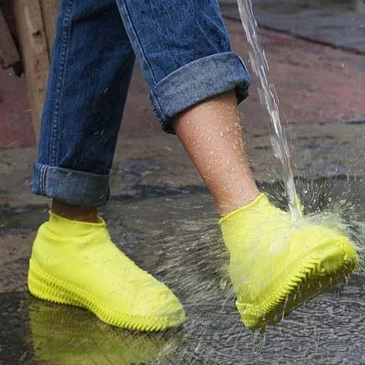 Unisex DryStep waterproof shoe covers for rain and outdoor activities, ensuring dry footwear.