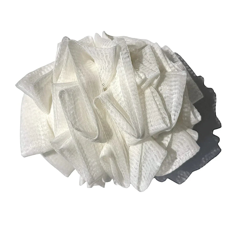 Unisex bath and shower tool with integrated sponge and loofah for superior skin exfoliation