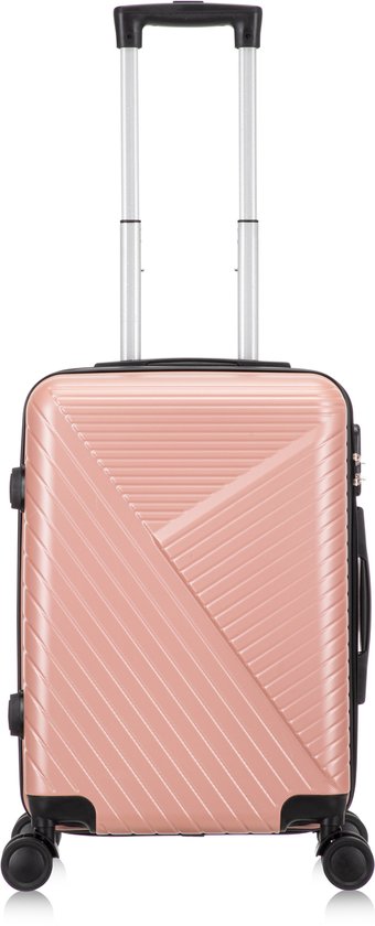 Robust unisex travel suitcase, featuring durable construction & easy-glide spinner wheels.