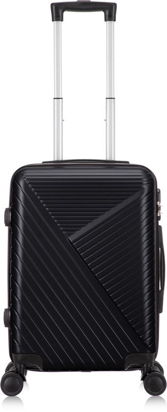 Smart carry-on luggage for business travel; a durable spinner with ample space & secure lock.