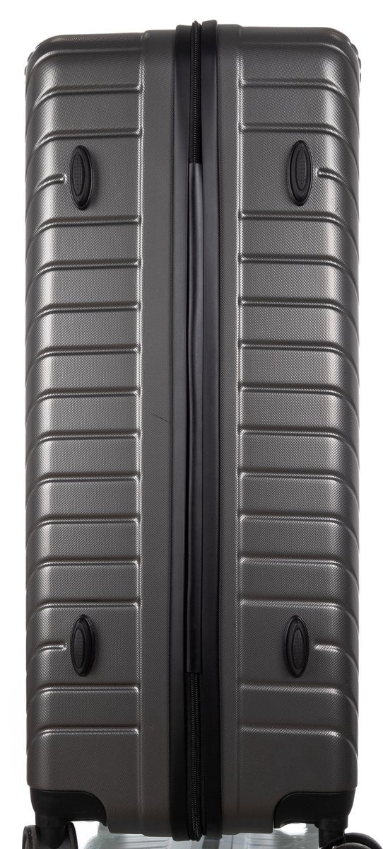 Hard-shell spinner carry-on luggage, built for durability and ease during any business trip.