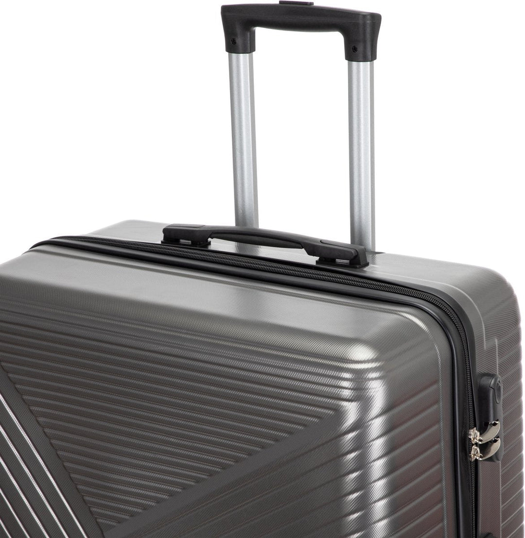 Modern travel carry-on suitcase, designed for unisex appeal and efficient air travel.