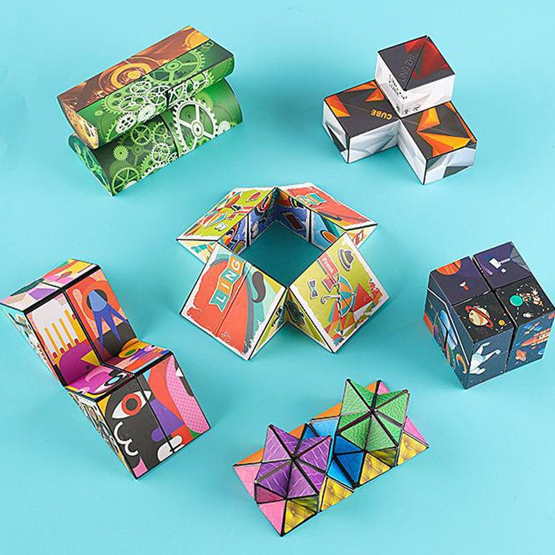 Unisex Dynamic 3D Magic Fidget Cube Toy for stress relief & brain teaser