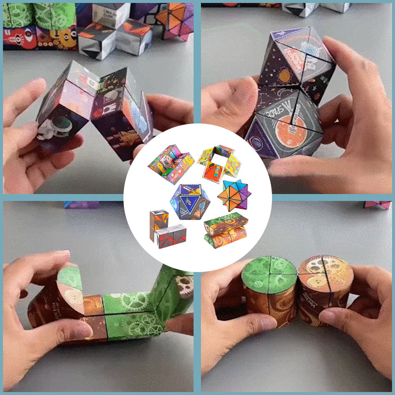 Unisex Dynamic Fidget Cube, a durable plastic brain teaser