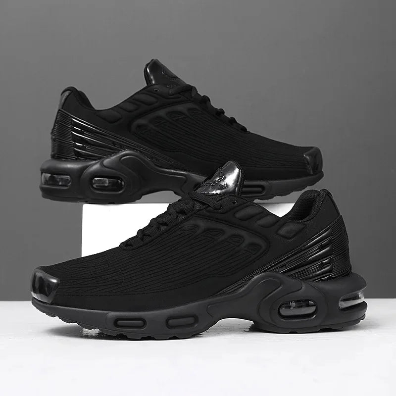 Close-up of Unisex Dynamic Court Sports Shoes, showcasing breathable mesh and air cushion technology