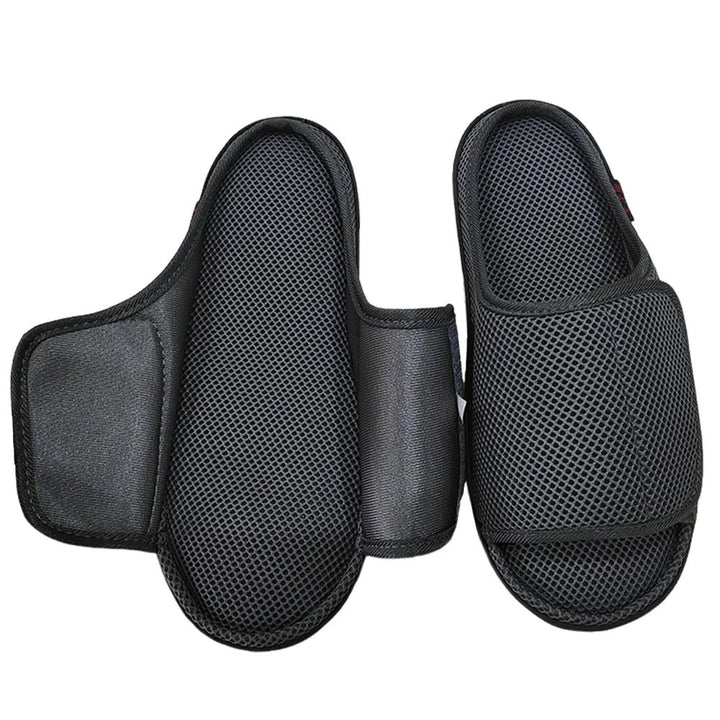 Diabetic wide fit unisex slippers, easy to wear for swollen feet. Supportive post-surgery footwear with hook and loop.