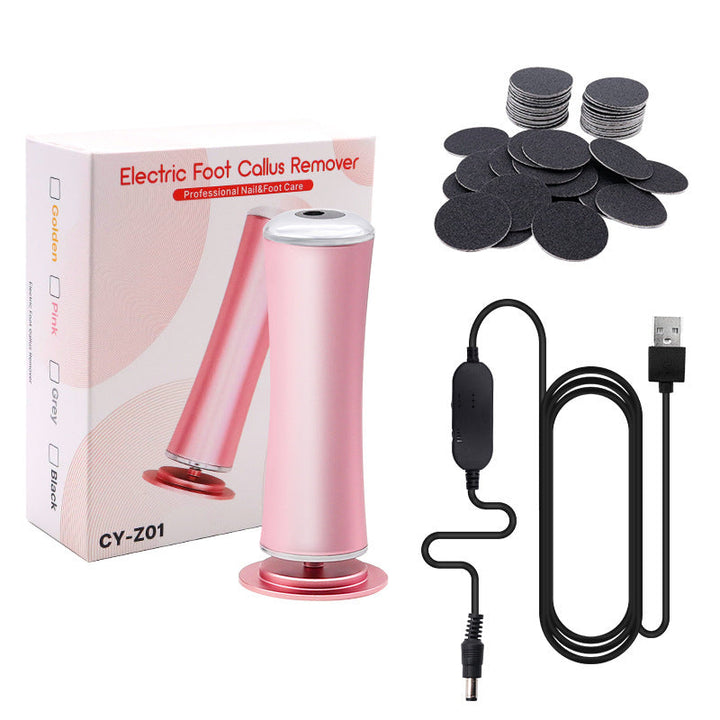 Set of different grinding heads for the electric foot callus remover, catering to various callus types