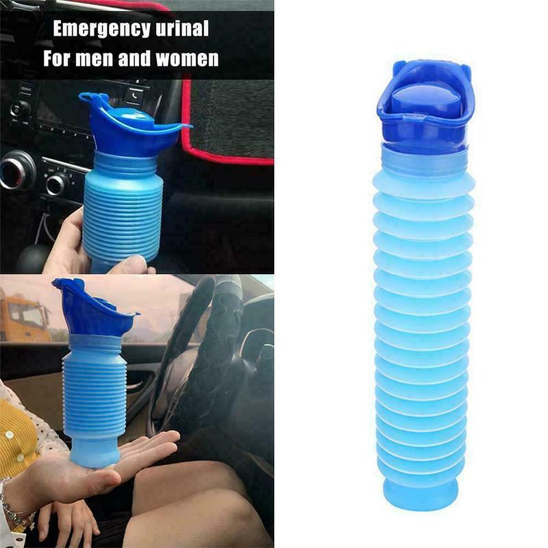 Unisex emergency urinal bottle for outdoor adventures, camping, and road trips