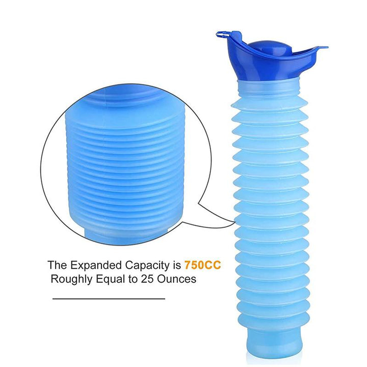 Unisex travel urinal bottle, discreet and practical for hiking and outdoor sports