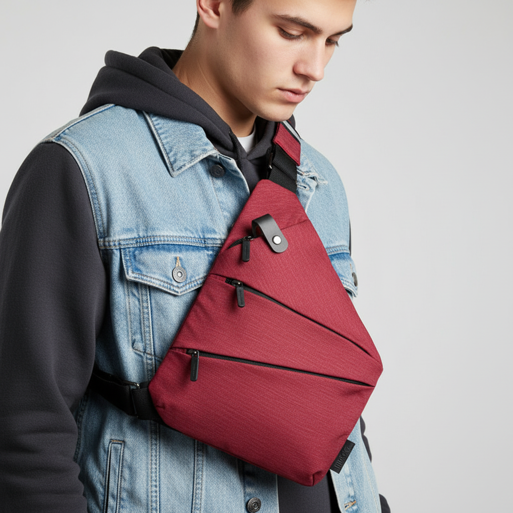 Unisex ergonomic anti-theft shoulder bag, perfect for secure travel and daily essentials.