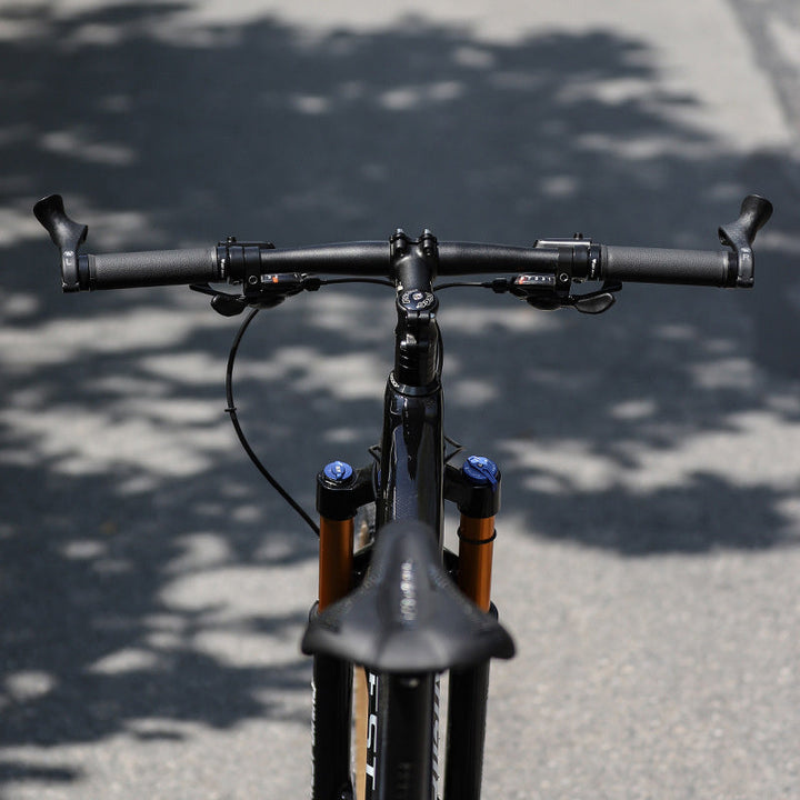 Comfort-focused ergonomic bicycle grips designed for pain relief during long rides. Bike accessory.