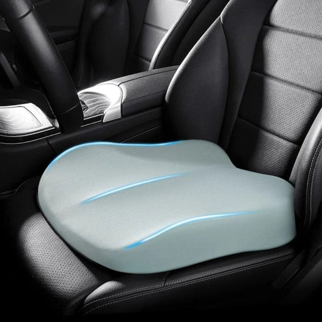 Unisex ergonomic car seat cushion for improved driving comfort & posture. A must-have auto interior accessory.