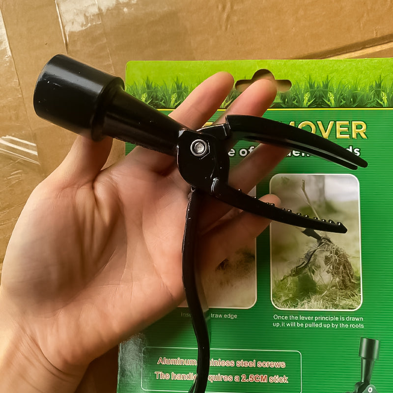 Unisex weed puller tool with a foot pedal for leverage, making weeding less strenuous