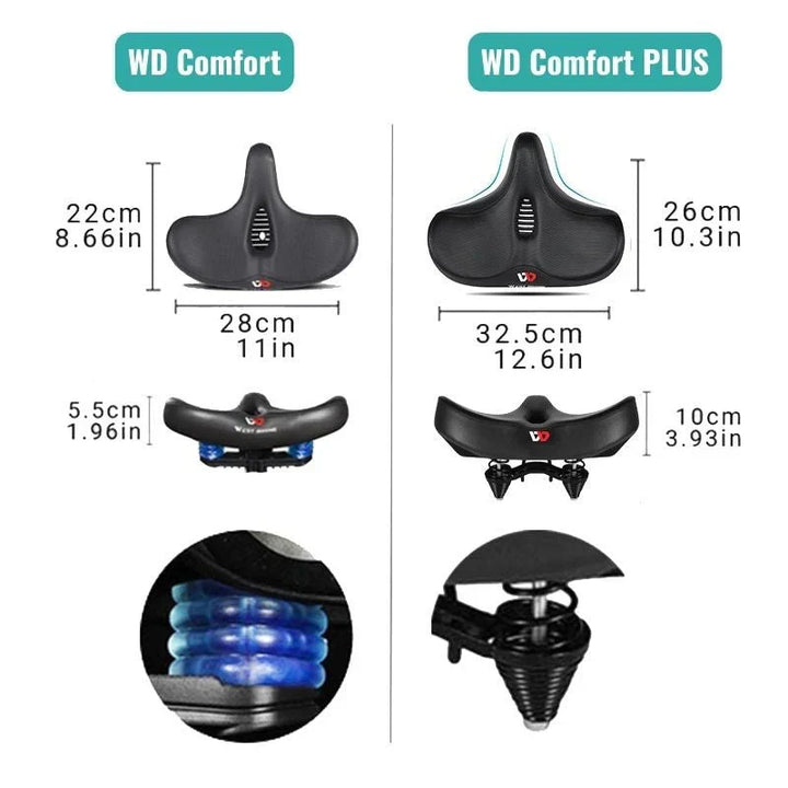 High-quality comfortable bicycle saddle for all cyclists. Durable & shock-absorbing design for various bikes.