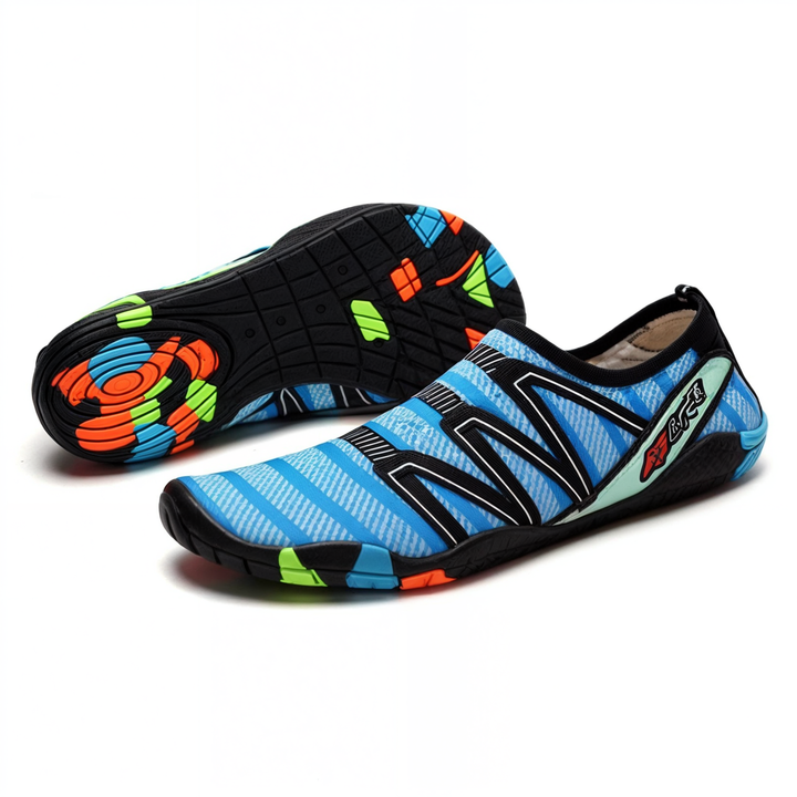 Unisex AquaFlex water shoes: quick-drying, flexible & non-slip. Essential for beach & swim.