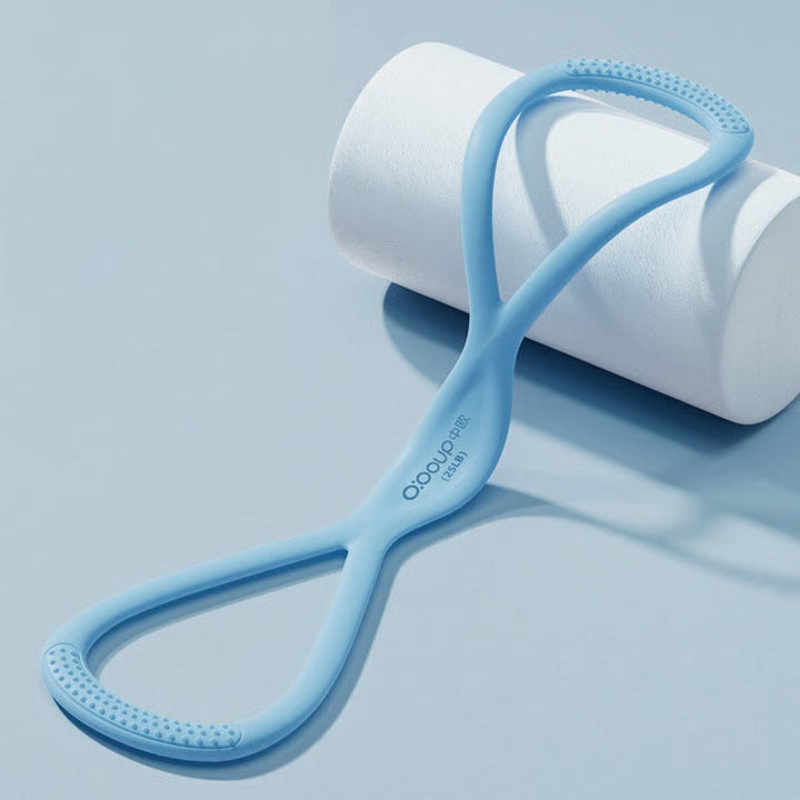Ideal for home gym use: Unisex figure 8 resistance band for muscle toning, exercise, and posture improvement.