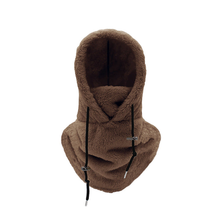 Adjustable unisex fleece thermal balaclava ski mask with toggles for a custom, secure fit