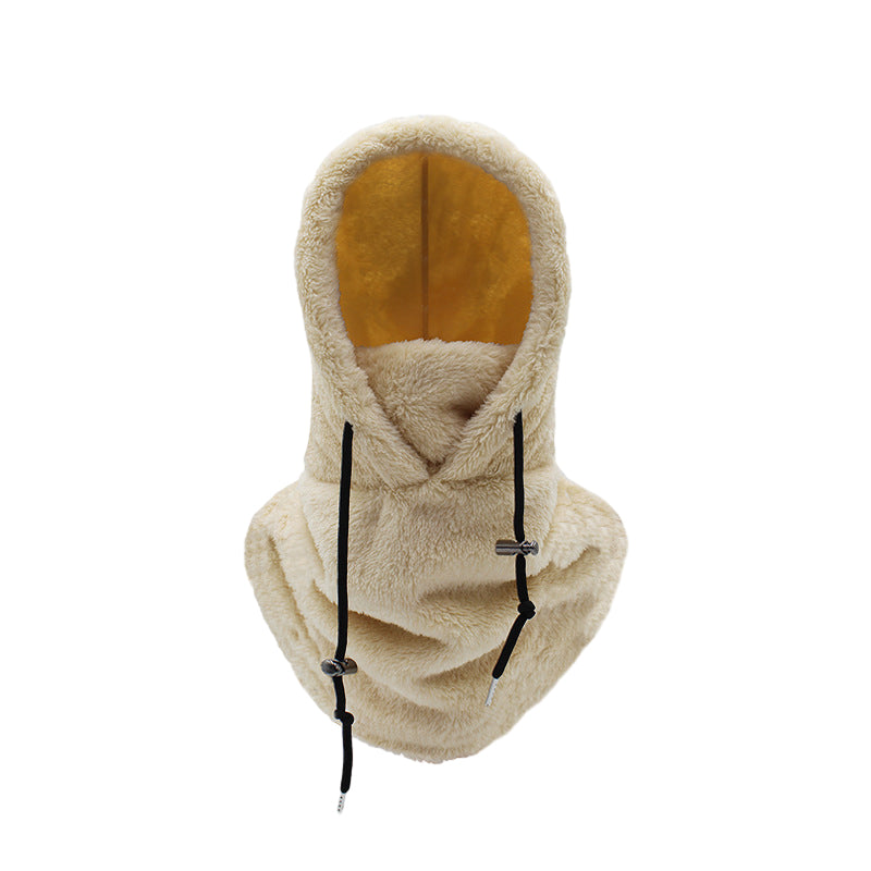 Outdoor shot of a unisex fleece thermal balaclava ski mask in action during winter sports