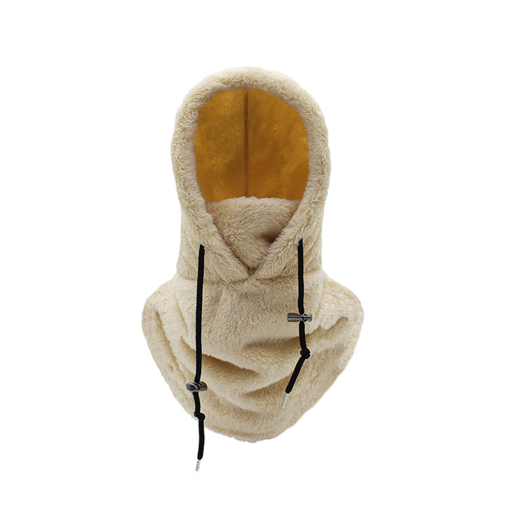 Outdoor shot of a unisex fleece thermal balaclava ski mask in action during winter sports