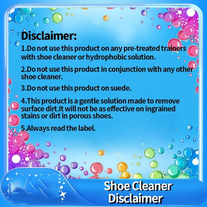 Compact Foam No-Rinse Sneaker Cleaner, perfect for travel & quick care of white shoes.