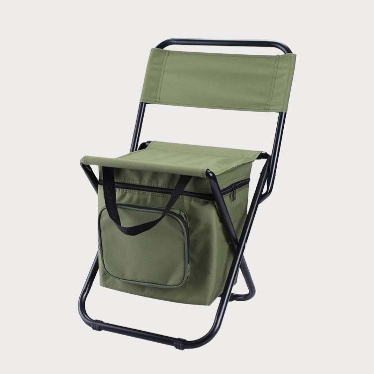 Unisex foldable outdoor camping chair, lightweight & compact for travel.