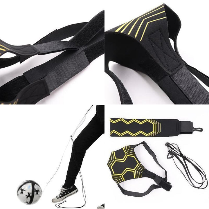 Unisex athletic training belt for football, enhances solo practice without a partner.