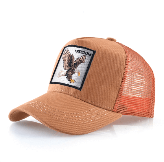 Everyday style freedom baseball cap, unisex, with an eagle design for sun protection.