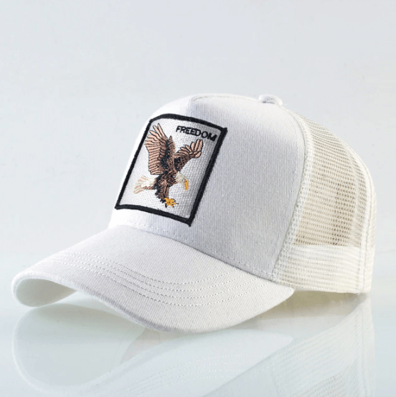 Adjustable freedom baseball cap, a unisex fashion accessory for summer sun protection.