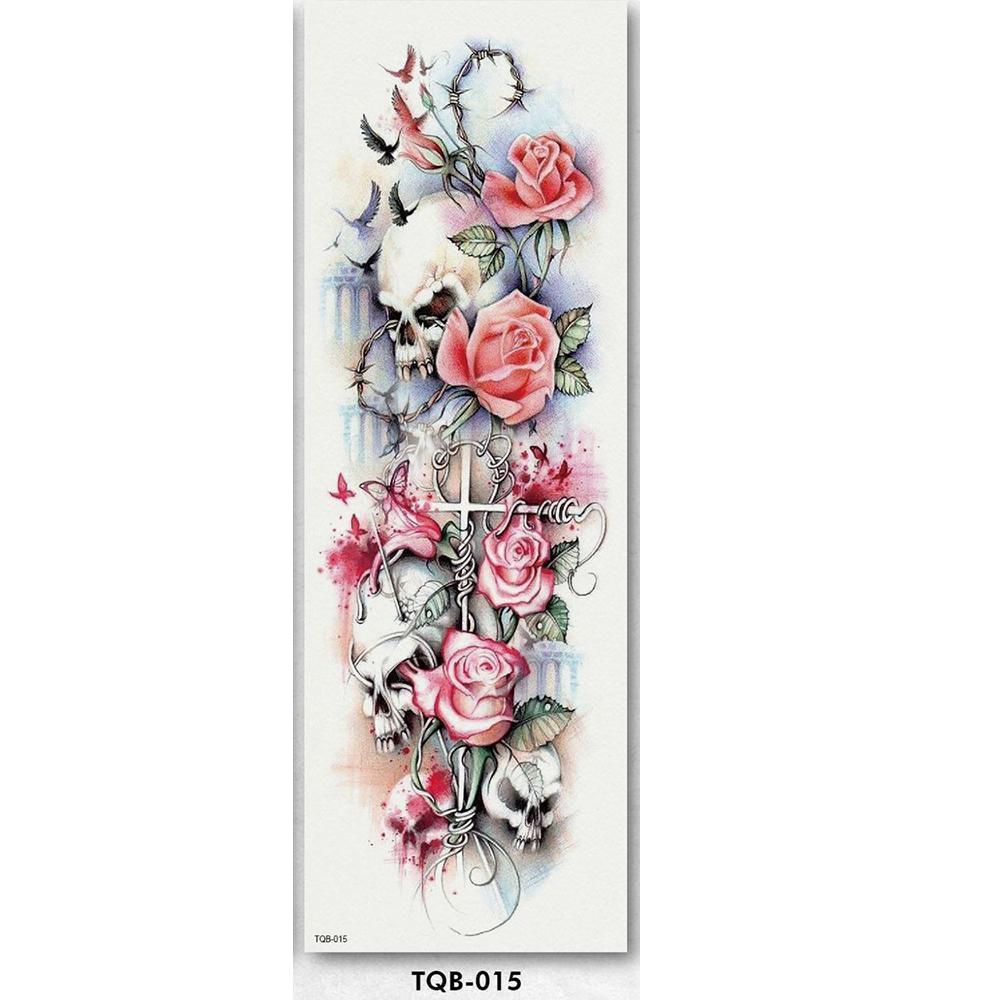Variety pack of unisex full arm temporary tattoo sleeves, offering diverse styles for different occasions.