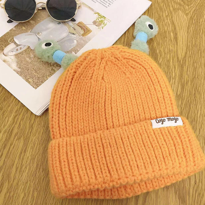 Unisex Fun Monster Knit Beanie, a cozy and cute stretchable nylon hat
