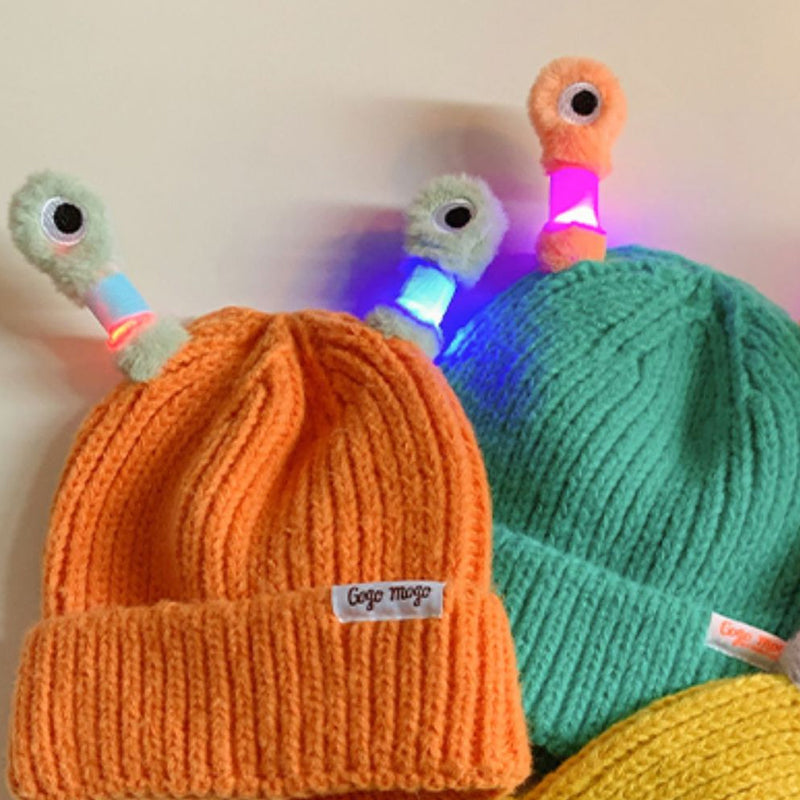 Soft texture of a stretchable nylon Monster Beanie for all ages