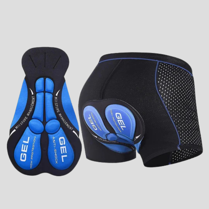 Unisex gel-padded cycling undershorts for enhanced comfort on road & mountain bike rides. Perfect base layer.