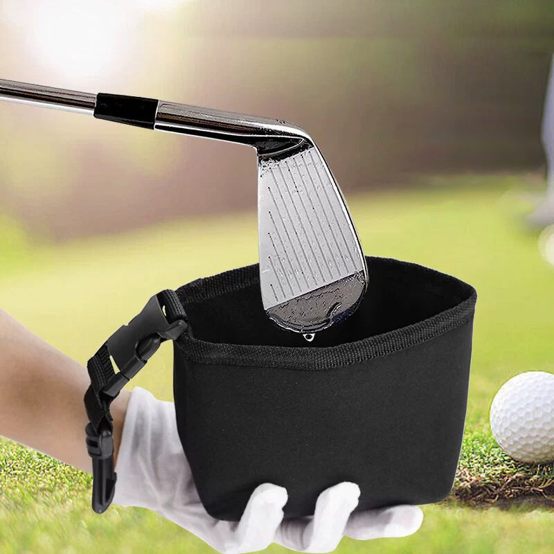Microfiber golf club cleaner pouch, a must-have golf accessory for optimal spin and control.