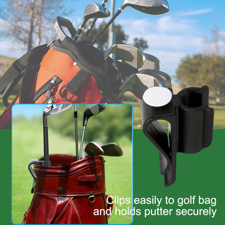 Set of 2 unisex golf putter clips with built-in ball markers, ideal for any golfer. Golf accessories.