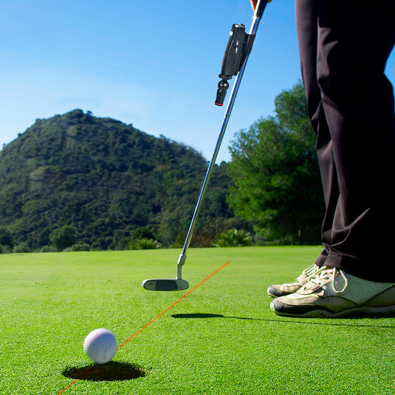 Unisex golf putting alignment tool using a laser for precise shot setup and practice