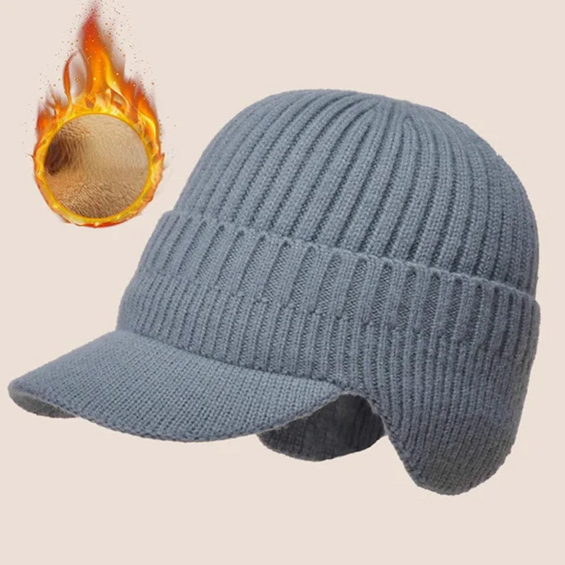 Unisex winter sports beanie in green, offering crucial ear protection.