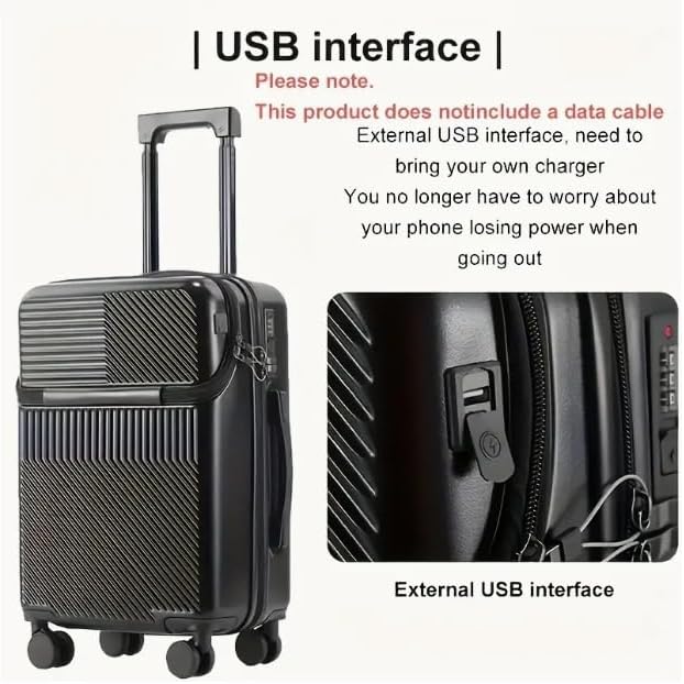 Effortless movement with this carry-on luggage. Hard shell design & smooth spinner wheels make travel easy.