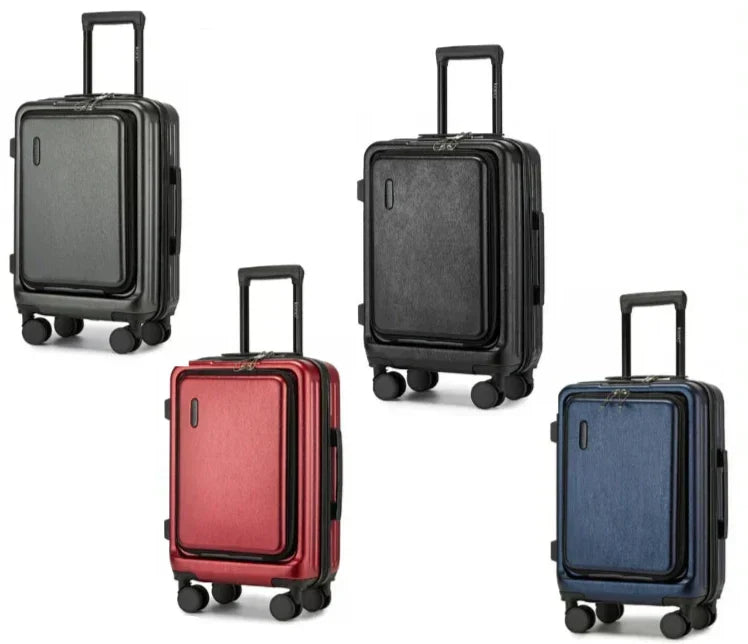 Unisex hard-shell luggage with spinner wheels & TSA lock for effortless, secure travel.