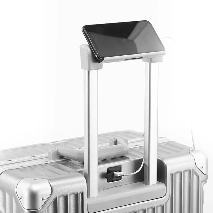 Sleek unisex hard-shell suitcase with strong aluminum frame & effortless spinner wheels for business & vacation travel.
