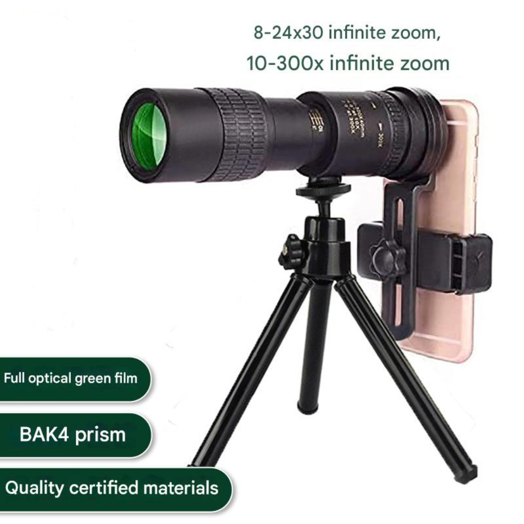 Unisex HD monocular for wildlife viewing, bird watching, and outdoor exploration. Portable & compact design.